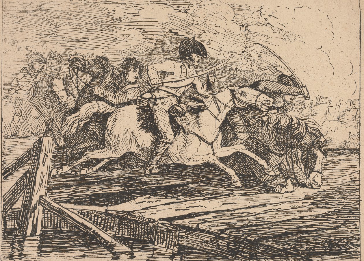 Cavalry Charging by Conrad Gessner