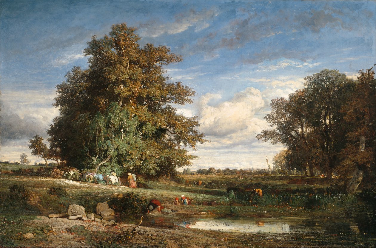 The Marsh by Constant Emile Troyon