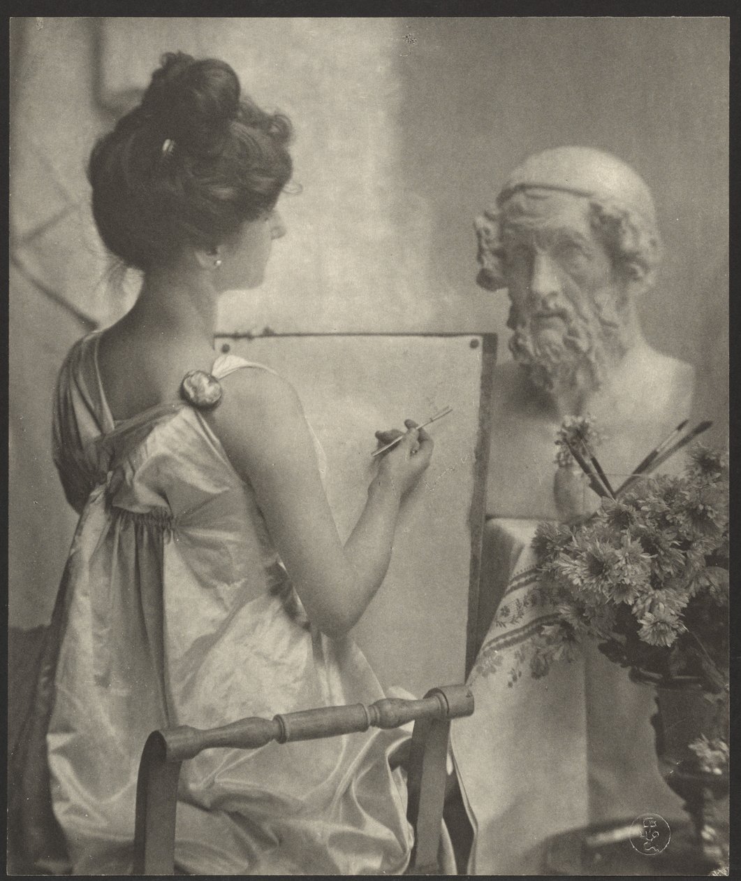Woman Drawing from Bust by Constant Puyo