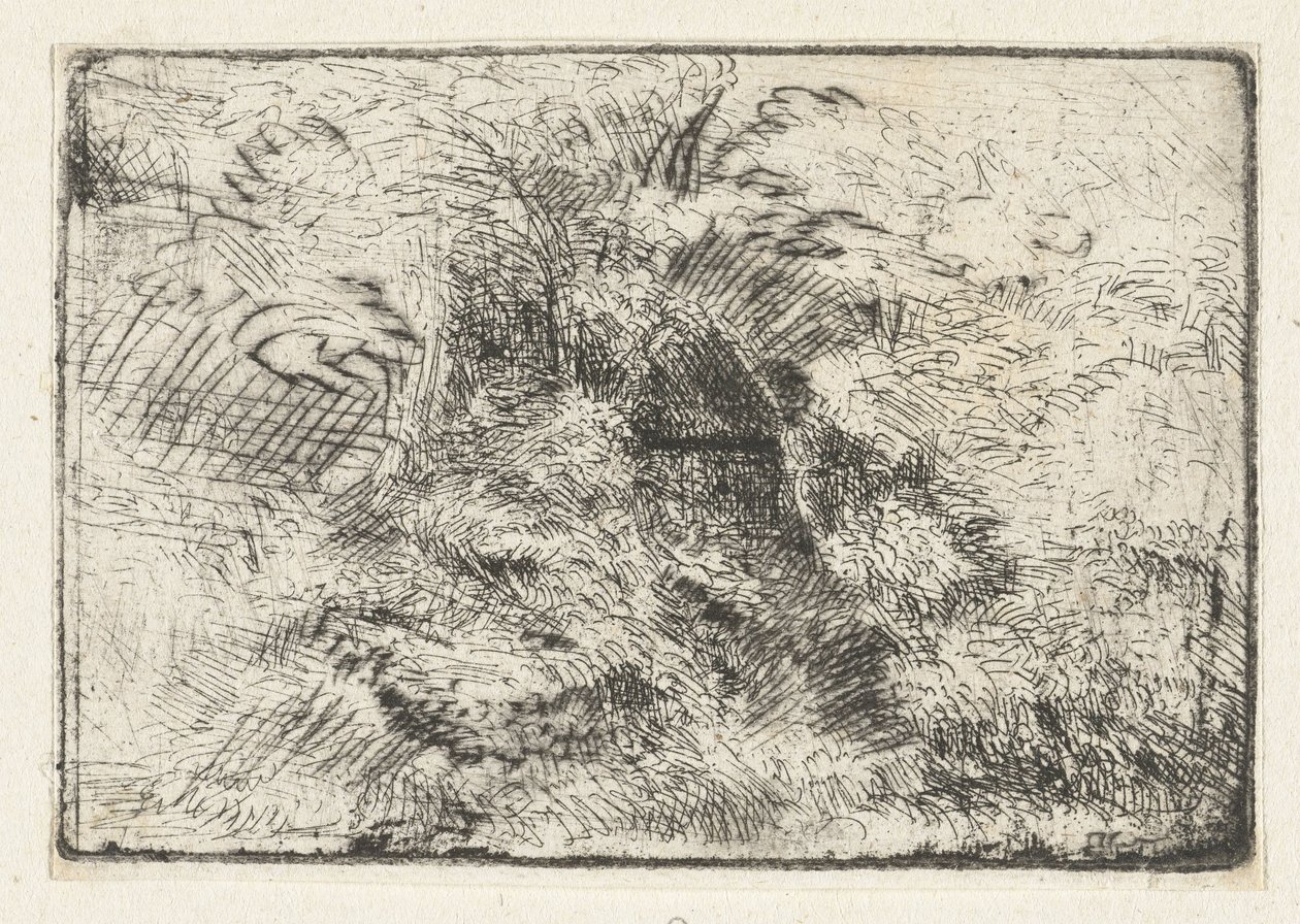 Forest Landscape with Hut Among the Trees by Constantijn à Renesse (possibly)
