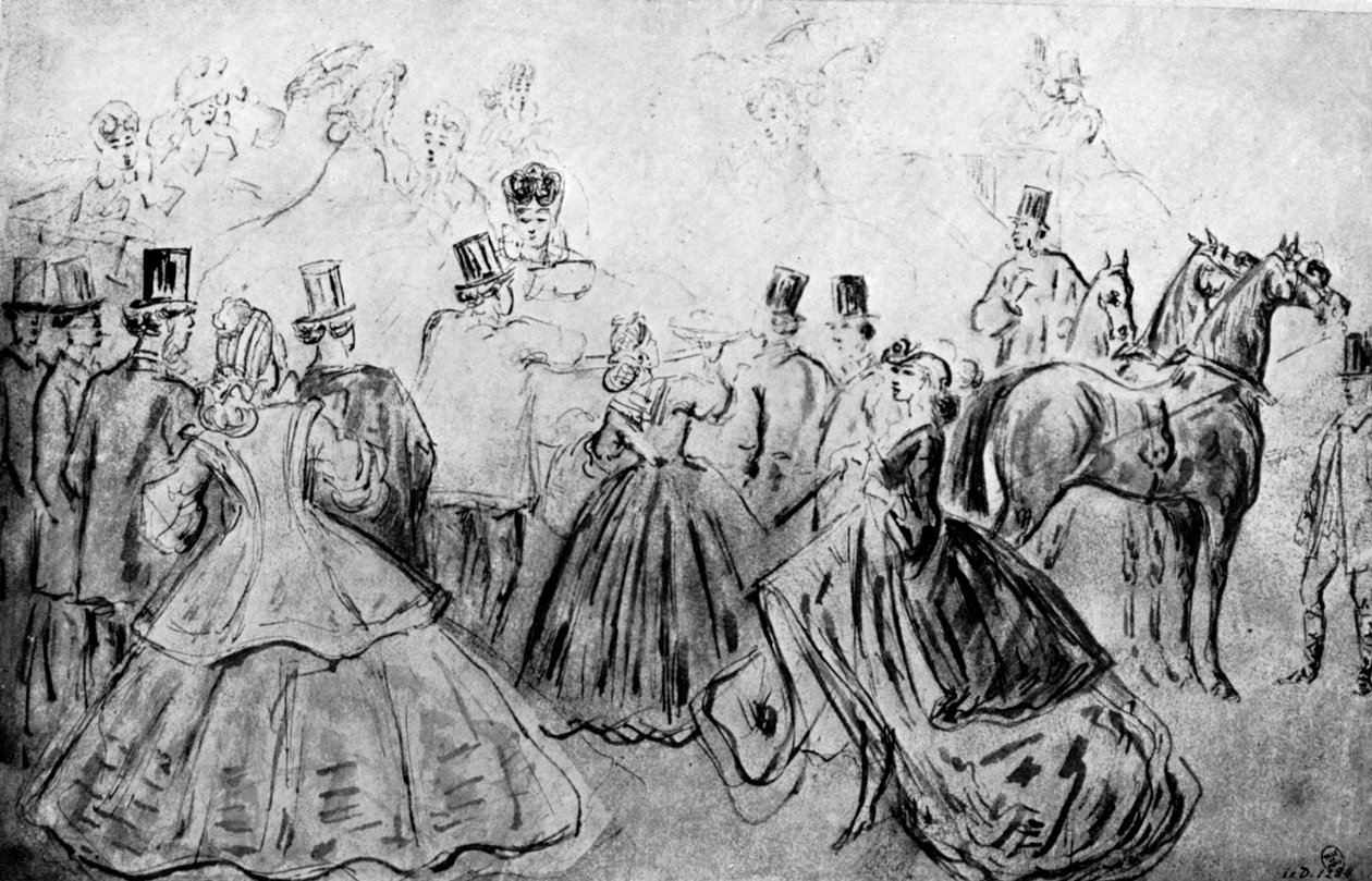 The Promenade by Constantin Guys