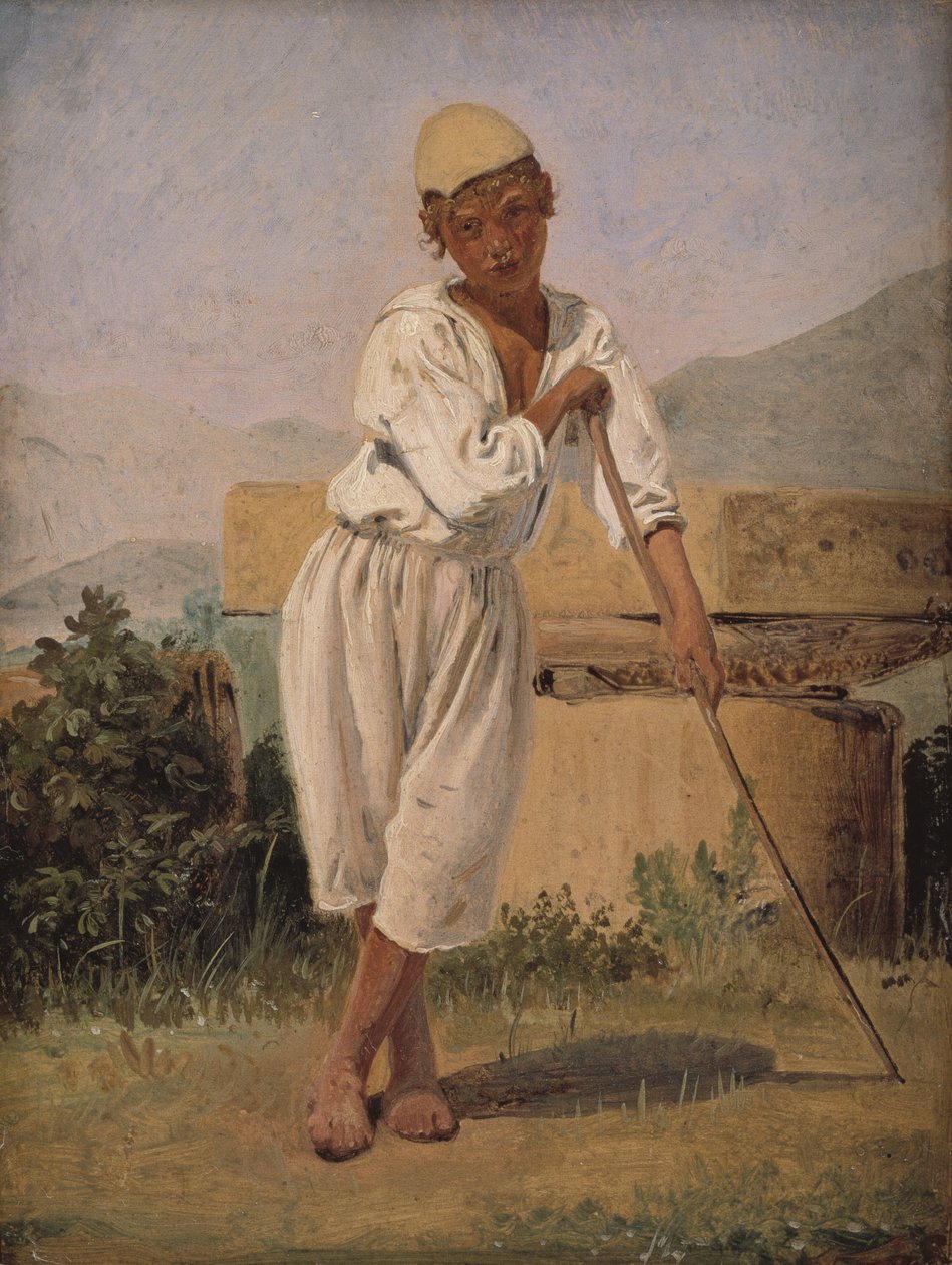A Shepherd Boy. Pompeii by Constantin Hansen