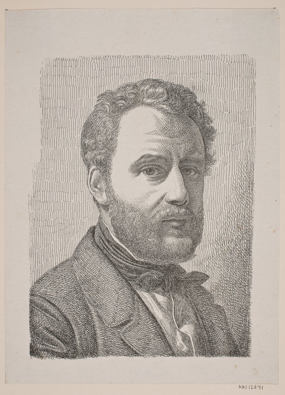 Portrait of Wilhelm Marstrand by Constantin Hansen