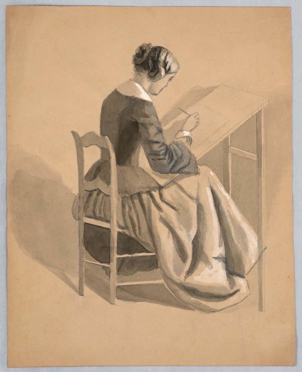A Woman Drawing by Cooper Union Art School