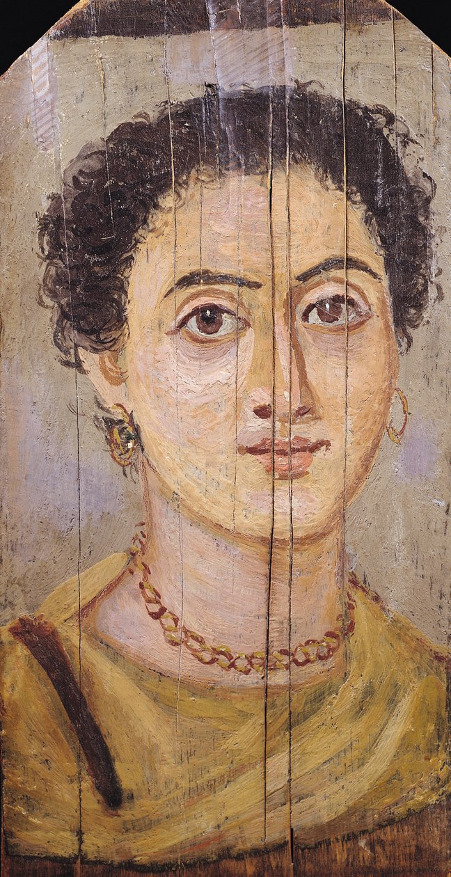 Fayum Portrait of a Woman by Coptic
