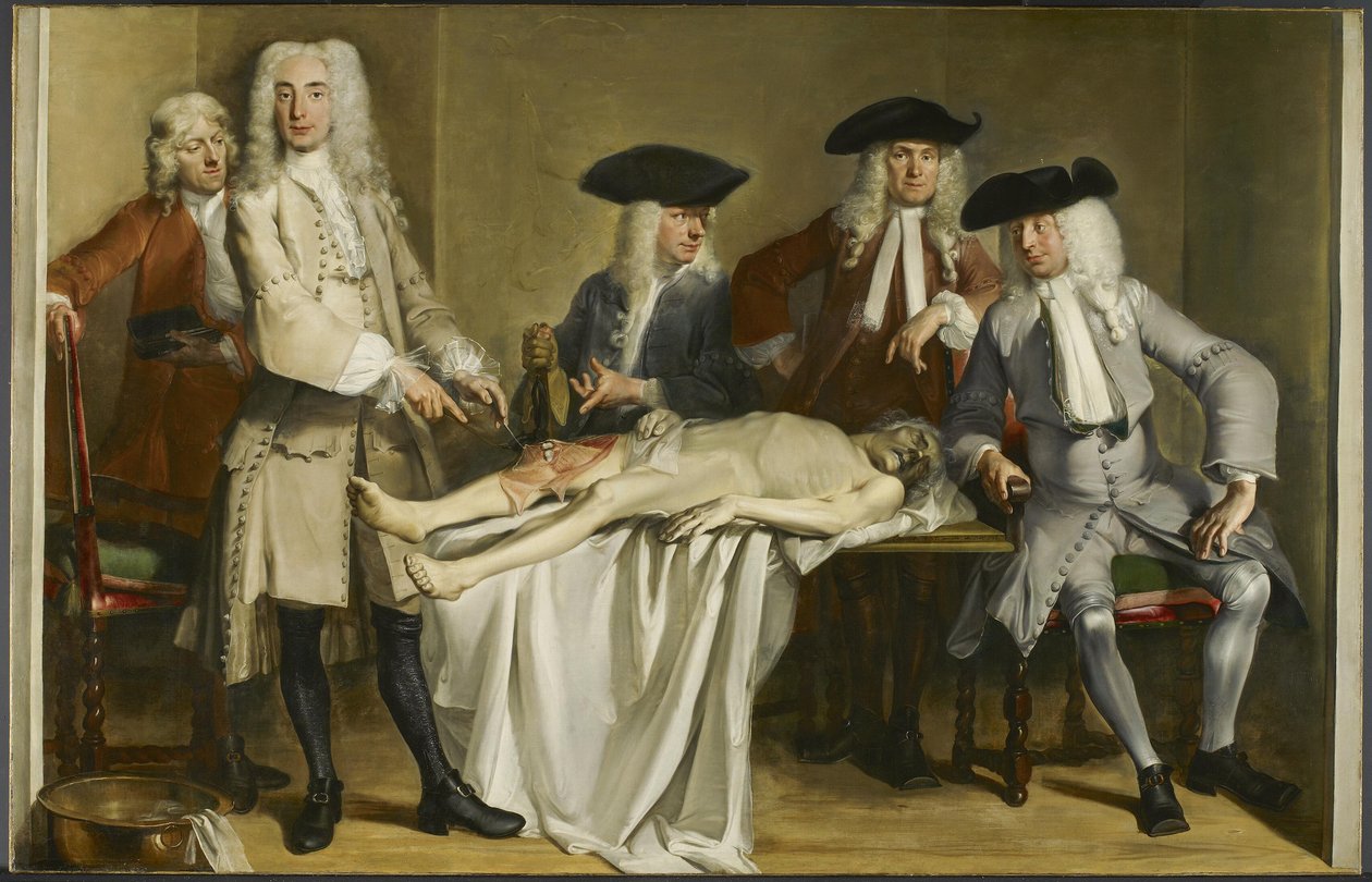 Anatomy Lesson of Dr. Willem Röell by Cornelis Troost