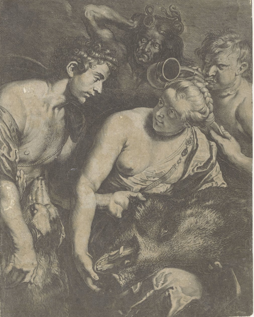 Meleager and Atalanta by Cornelis Bloemaert (II)
