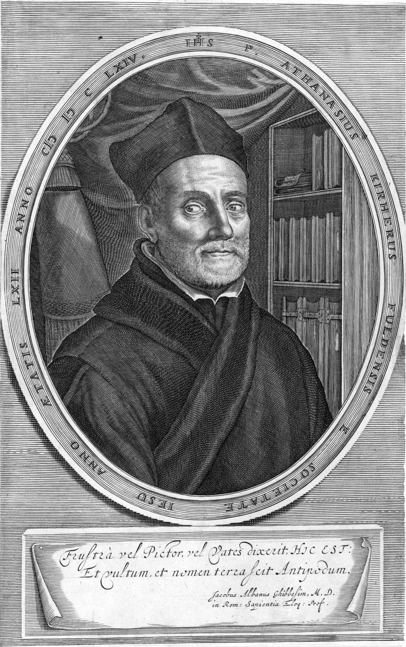 Depicted Person: Athanasius Kircher by Cornelis Bloemaert