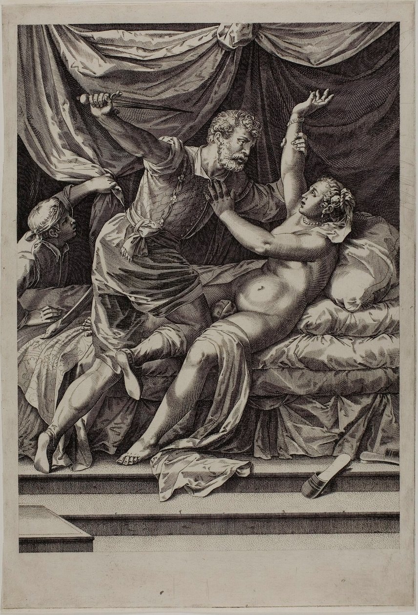 Tarquin and Lucretia by Cornelis Cort