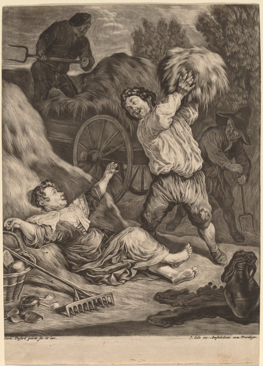 July by Cornelis Dusart