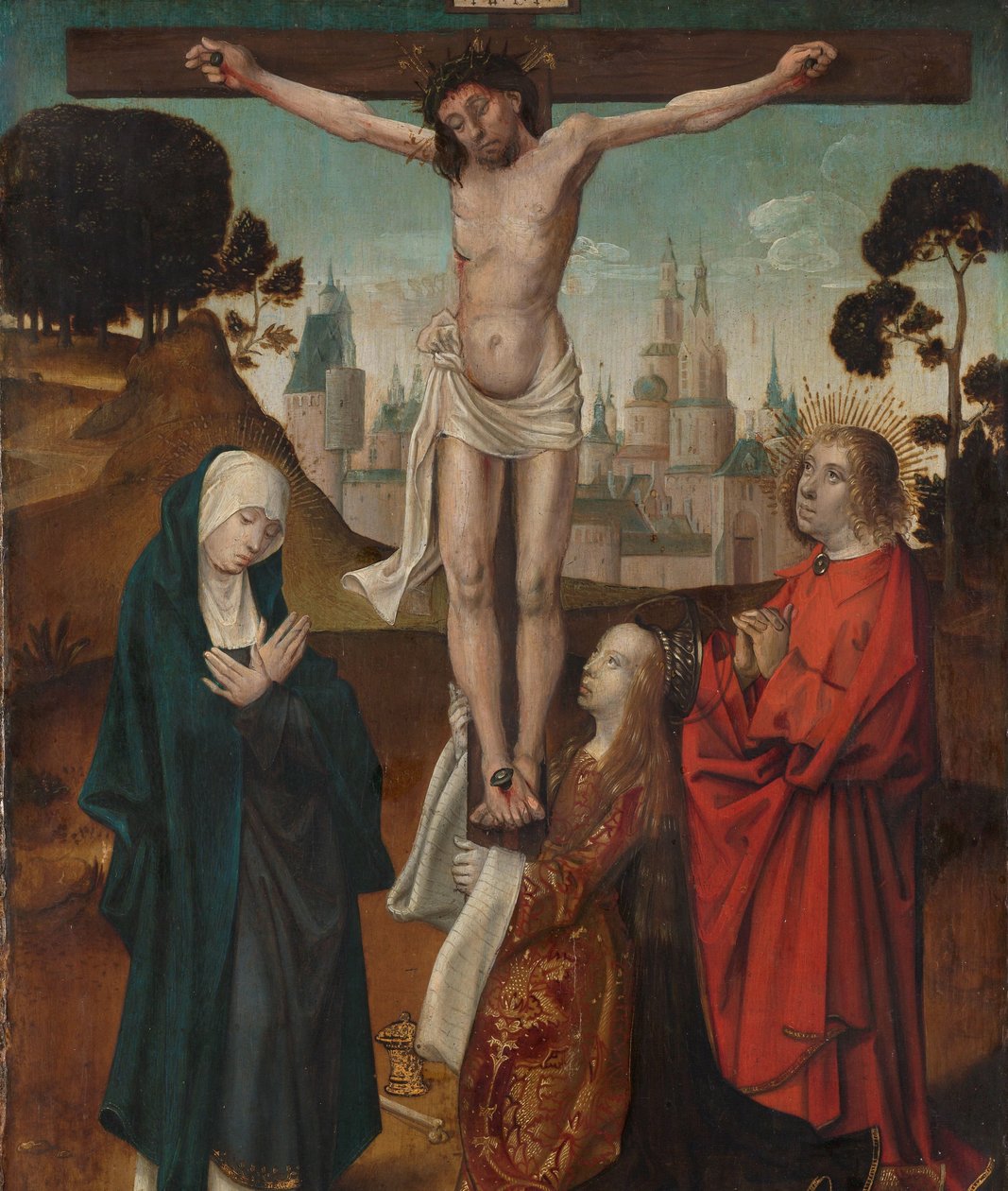 Crucifixion by Cornelis Engebrechtsz (circle of)