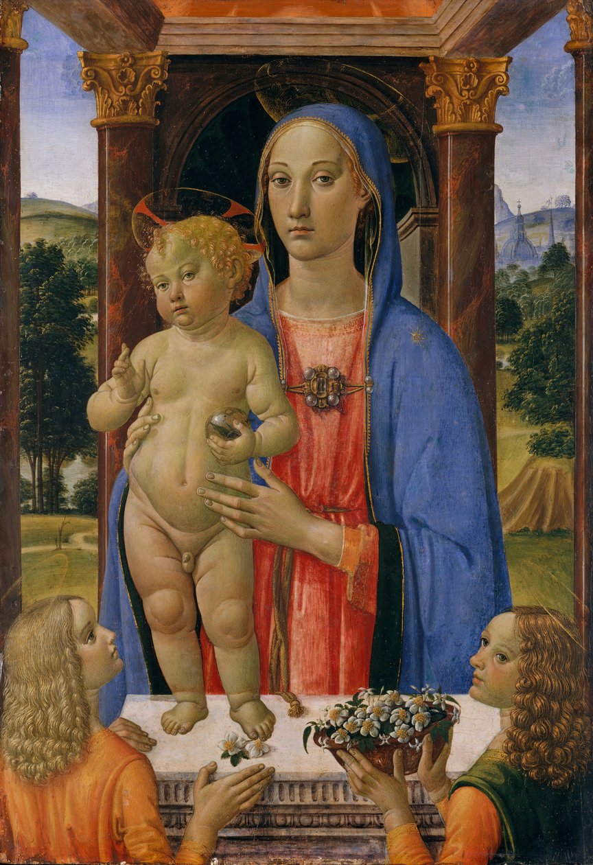 Madonna and Child with Angels by Cosimo Rosselli
