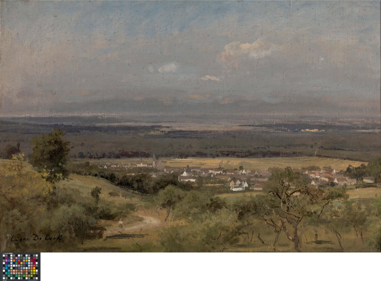 Landscape near Gasny (Normandy) by Cesar de Cock