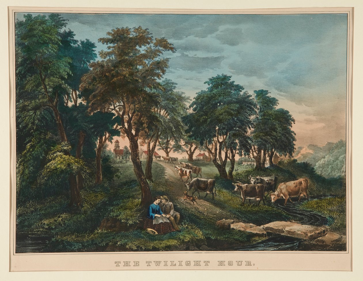 The Twilight Hour by Currier and Ives