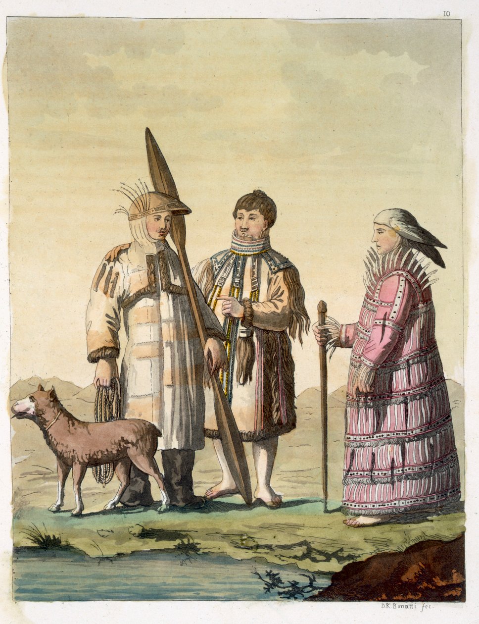 Alaskan men and women dressed for fishing by D.K. Bonatti