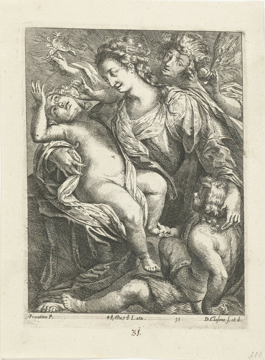 Mary with Christ and John by D. Claessens