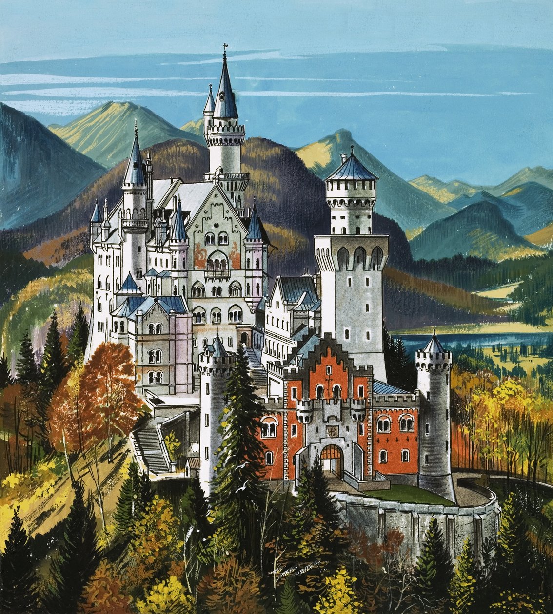 Castle Neuschwanstein by Dan Escott