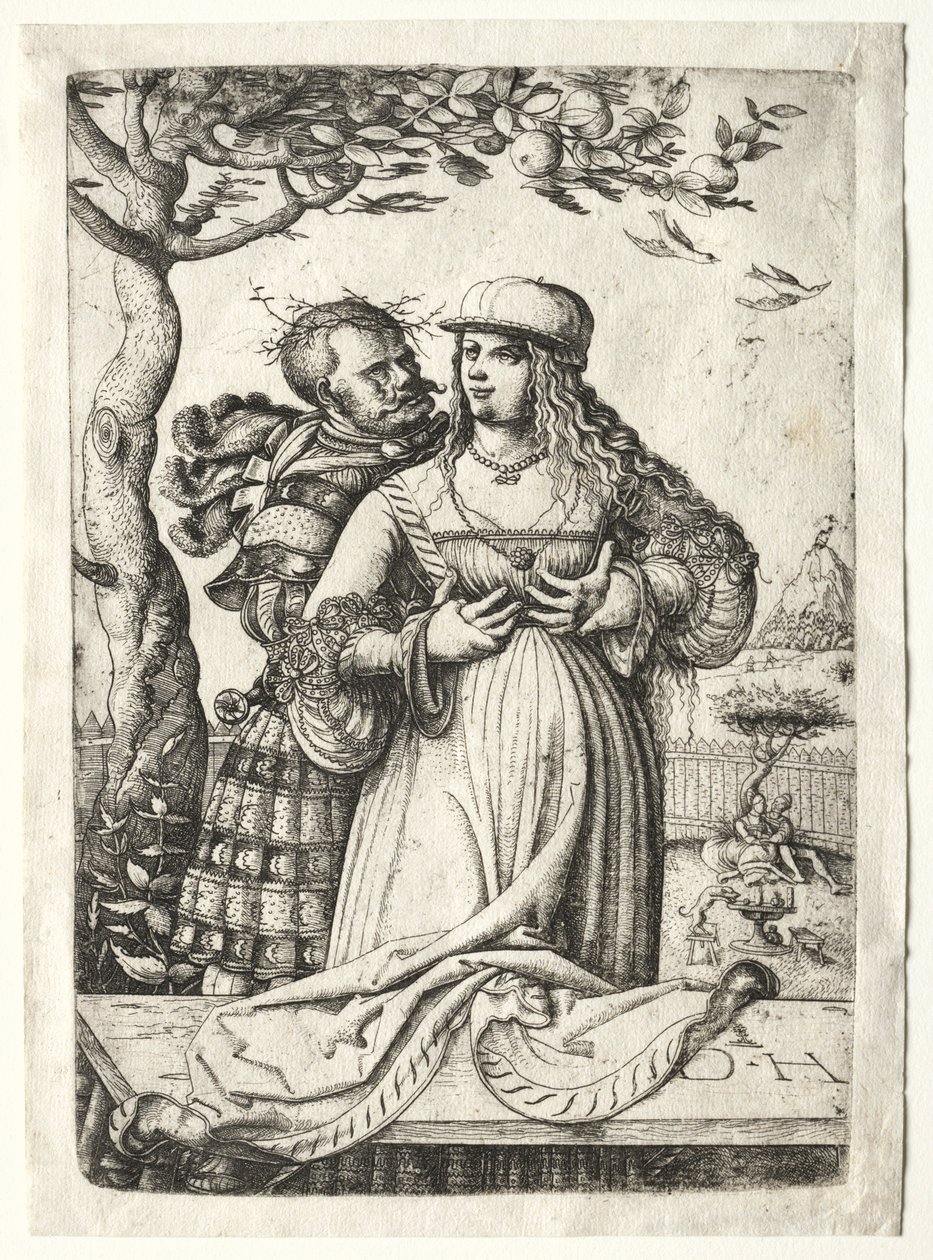 Soldier Embracing a Woman by Daniel Hopfer
