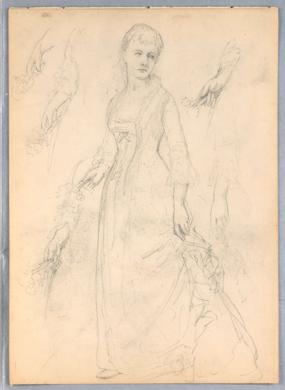 Study for "Titian Showing" by Daniel Huntington