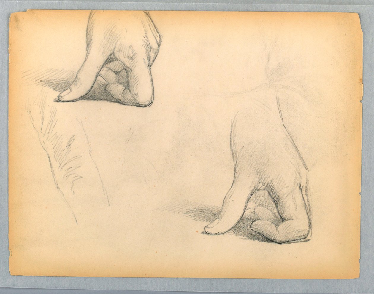 Two Sketches of a Left Hand by Daniel Huntington