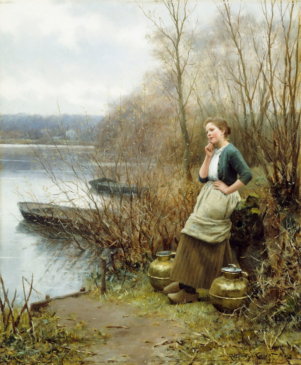 A Lovely Thought by Daniel Ridgway Knight