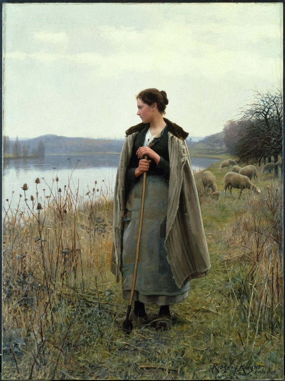 The Shepherdess by Daniel Ridgway Knight