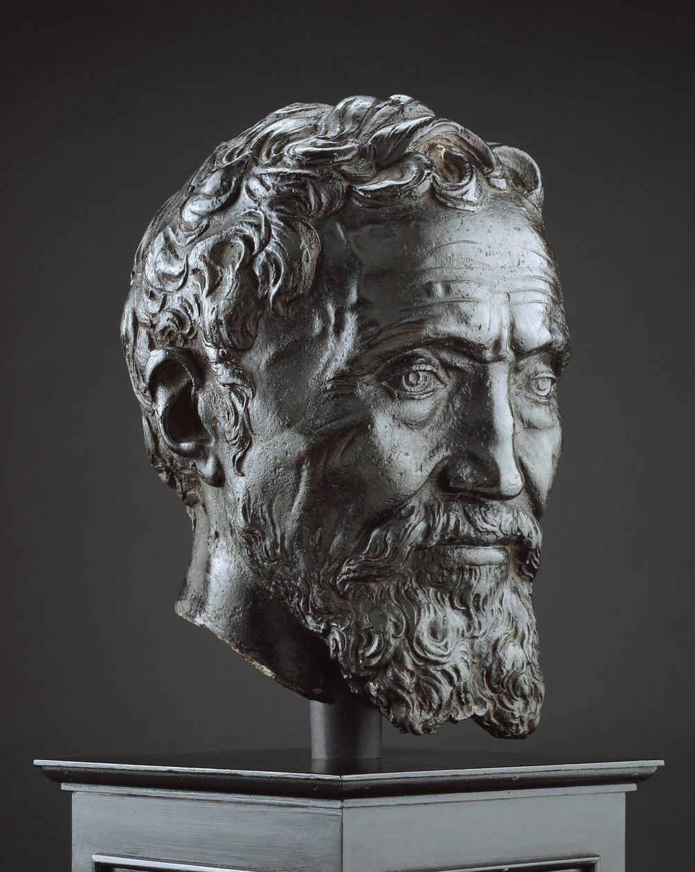 Michelangelo Buonarroti, c. 1560-1566 (bronze with a dark brown patina) by Daniele da Volterra