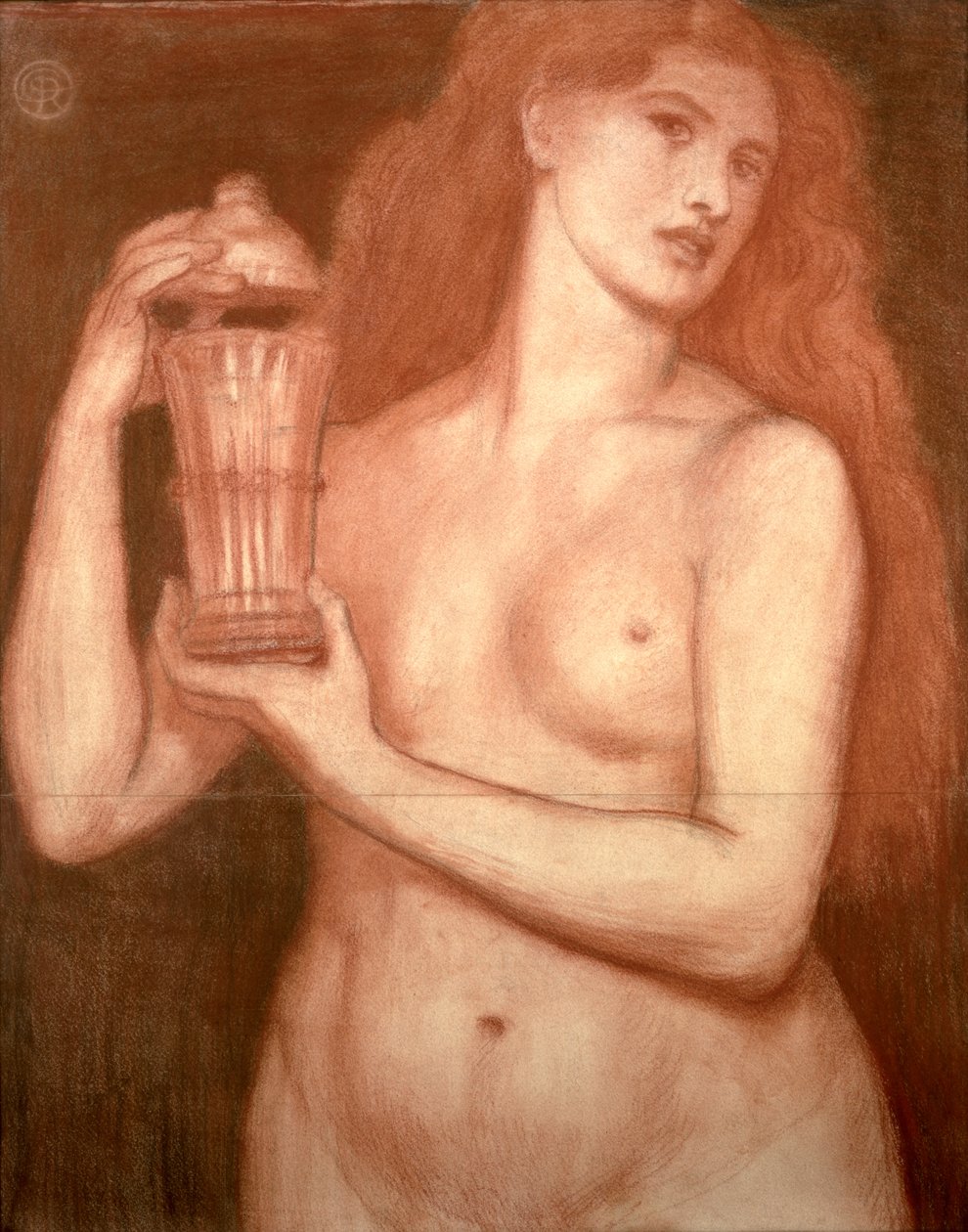 Study of a Female Nude by Dante Gabriel Charles Rossetti