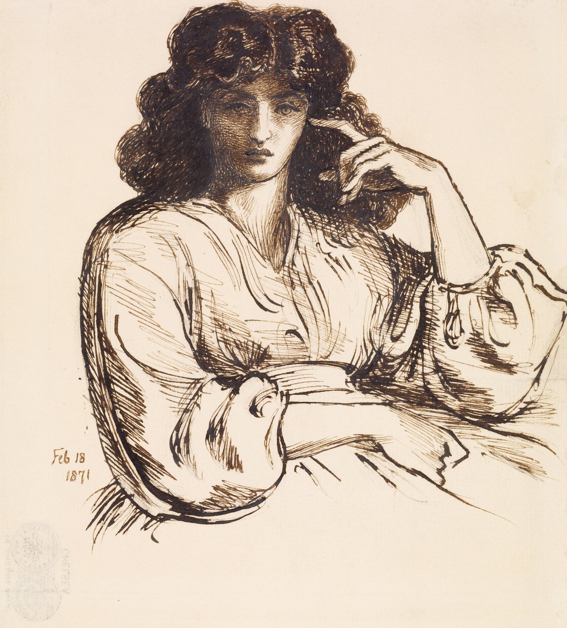 Portrait of Jane Morris by Dante Gabriel Charles Rossetti