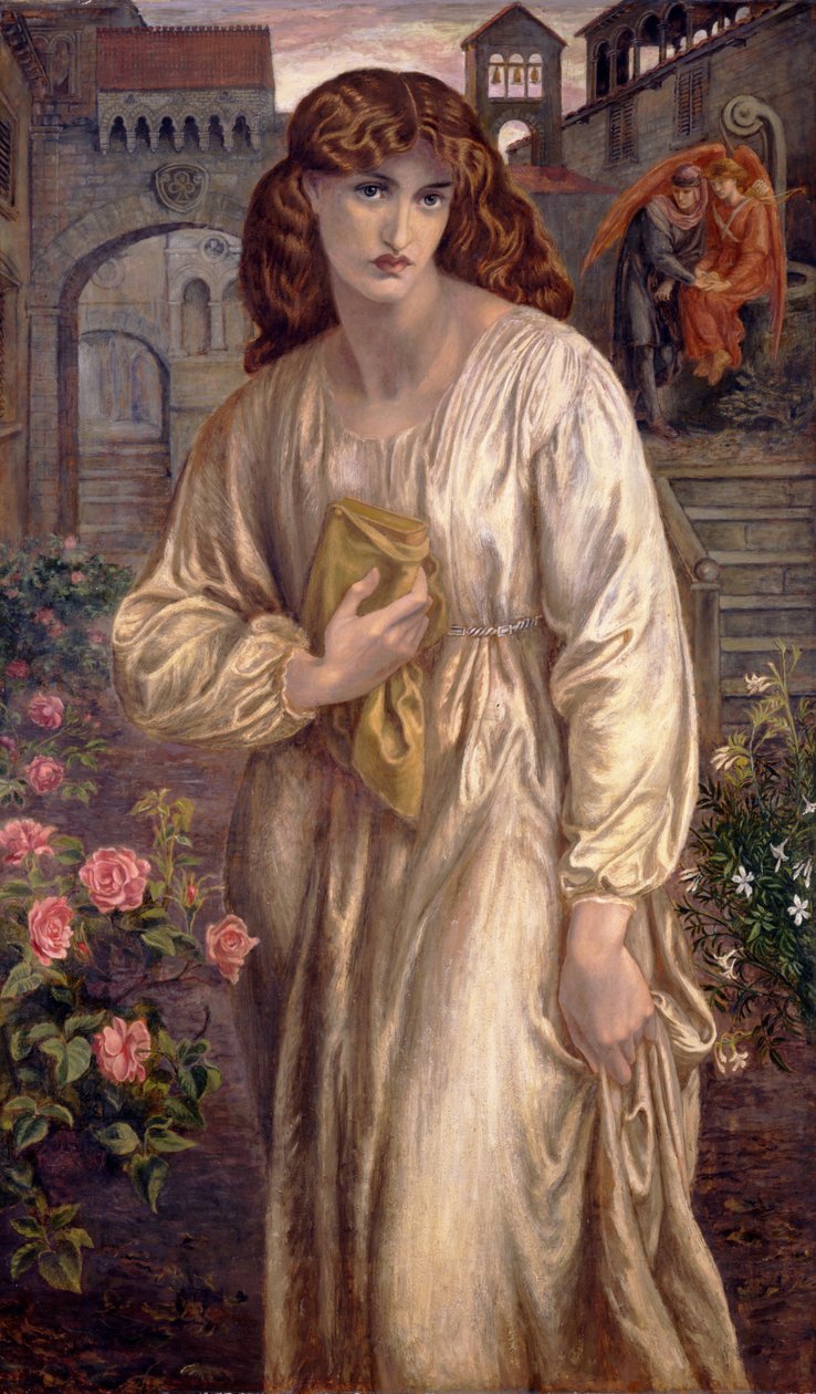 Salutation of Beatrice by Dante Gabriel Charles Rossetti