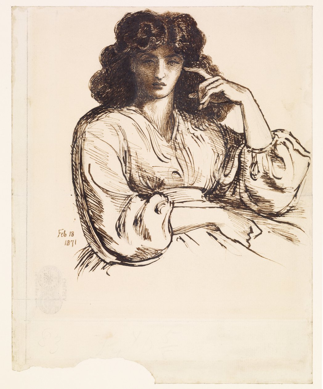 Portrait of Jane Morris by Dante Gabriel Rossetti
