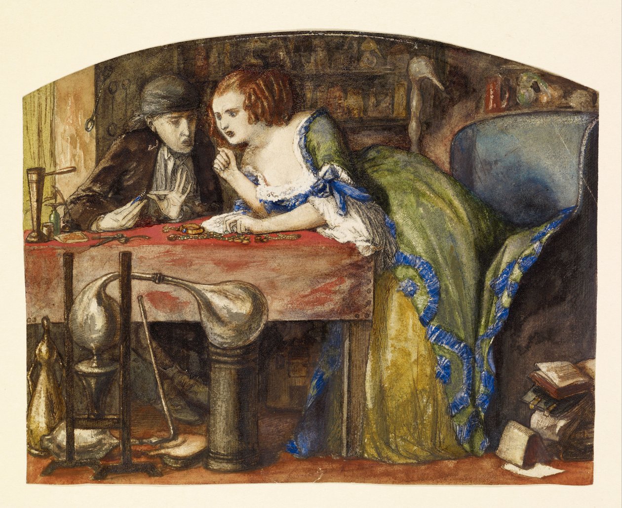 The Laboratory by Dante Gabriel Rossetti
