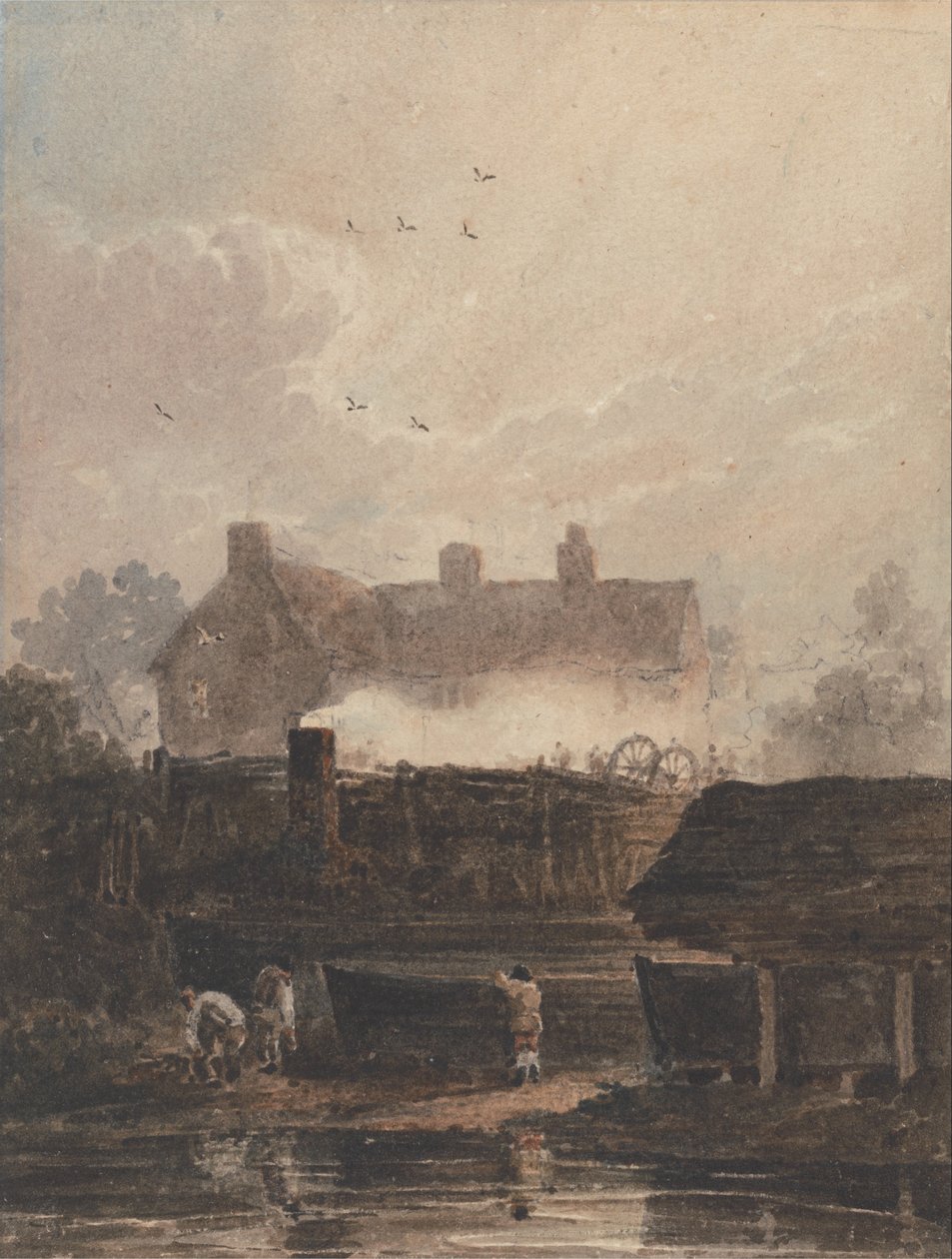 Boat Building by David Cox