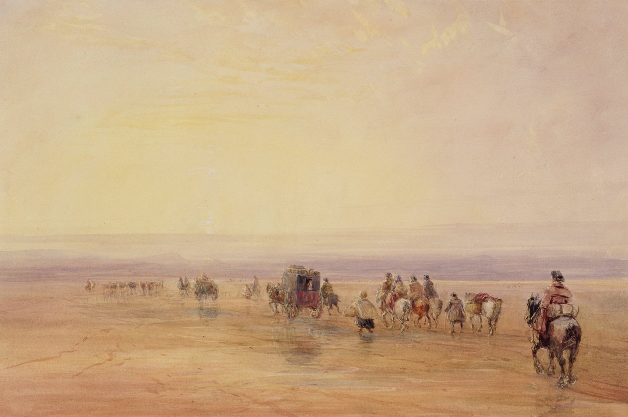 On Lancaster Sands, Sunset by David Cox