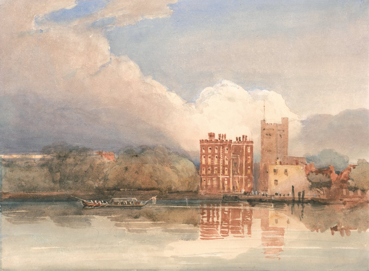 View of Lambeth Palace on Thames by David Cox