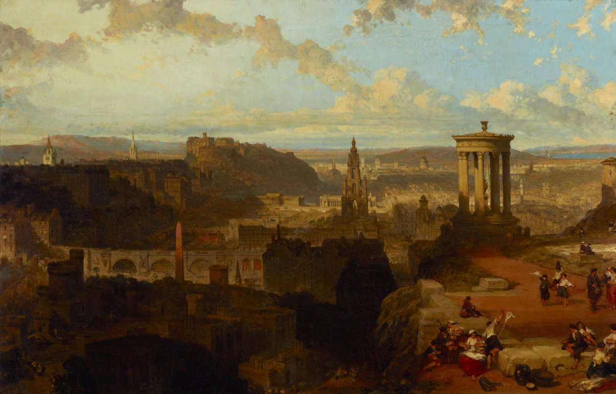 Edinburgh from Calton Hill by David Roberts