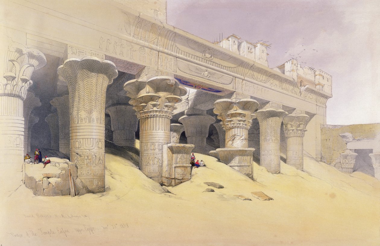 Portico of the Temple of Edfu, Upper Egypt (from 