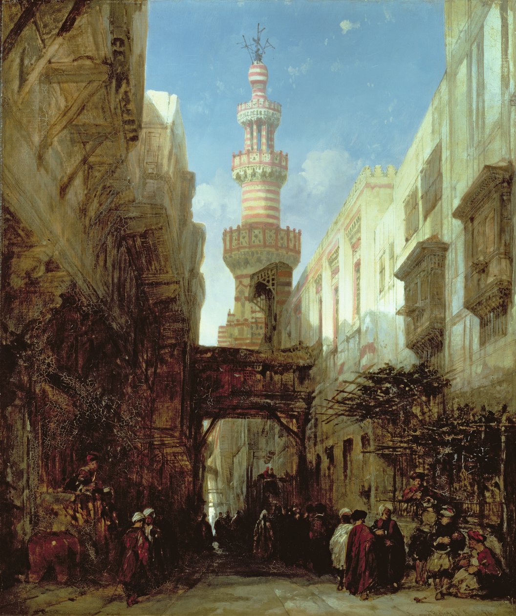 Street in Cairo, 1846 by David Roberts