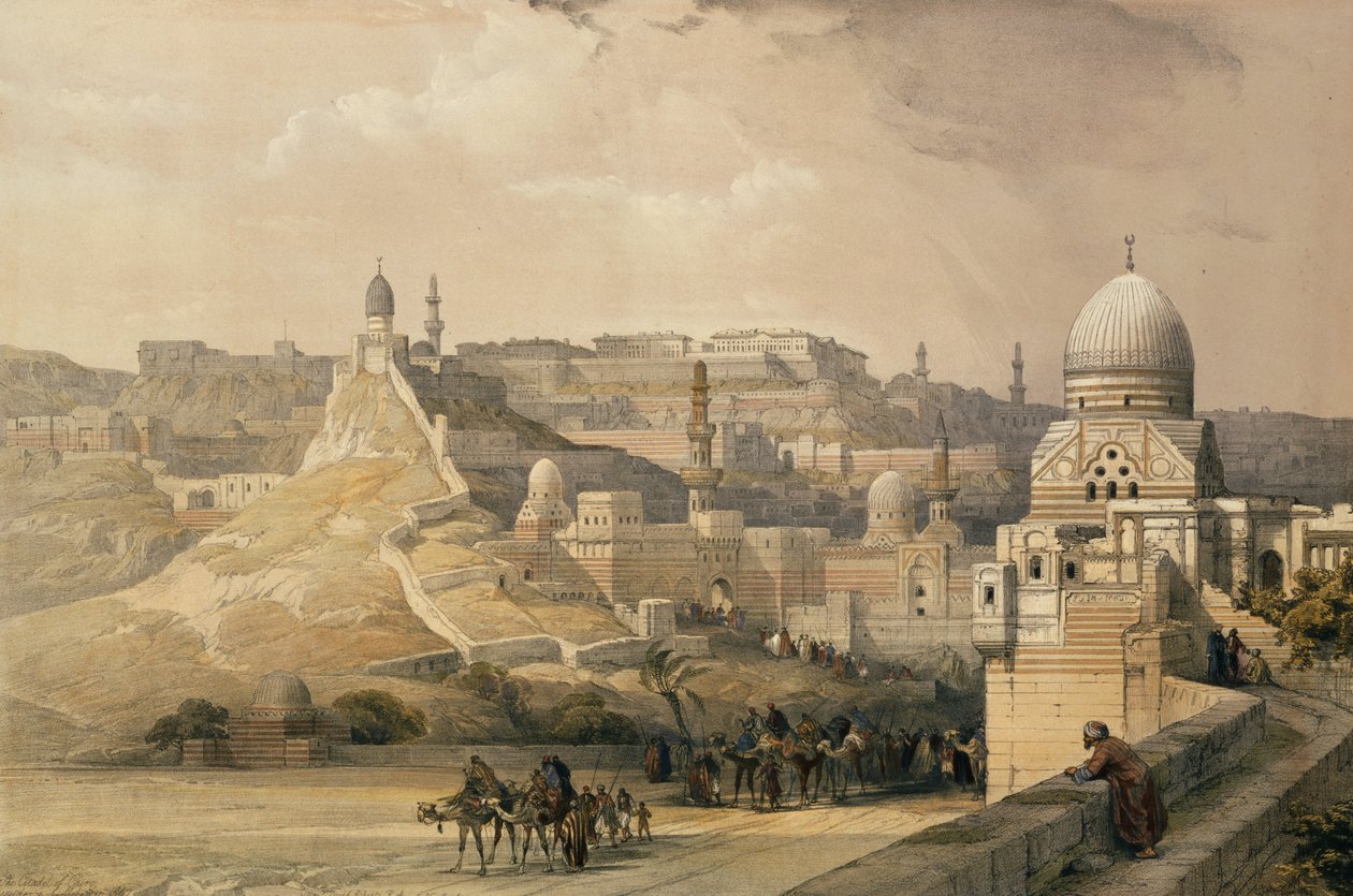 The Citadel of Cairo, Residence of Mehmet Ali, from Egypt and Nubia, Vol.3, 1838 by David Roberts