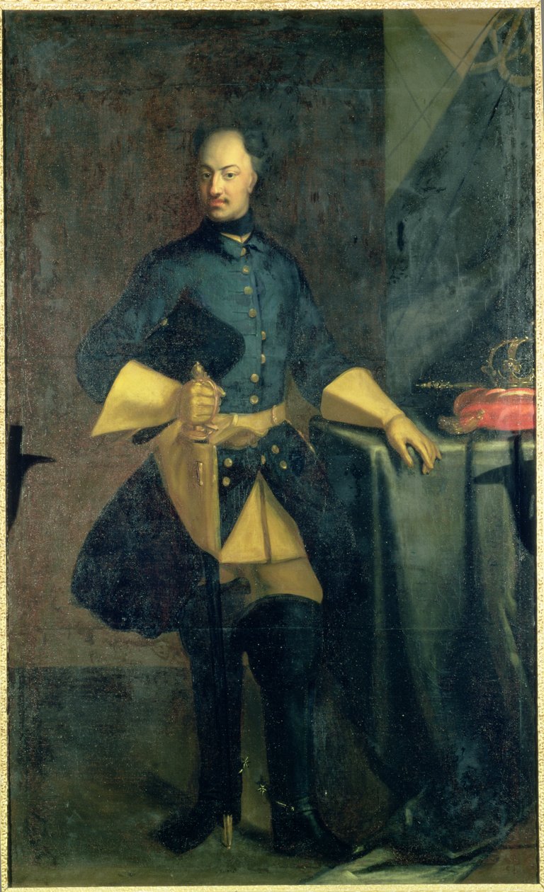 Portrait of King Karl XII (1682-1718) by David von Krafft