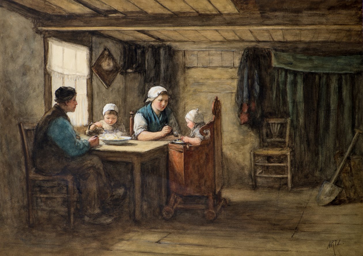The Mid-day Meal by David Adolph Constant Artz