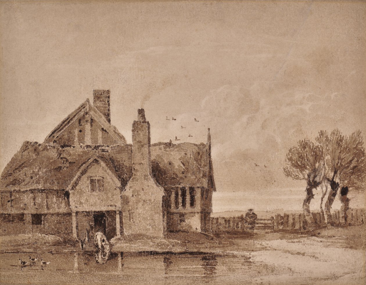 Study of a Farmhouse by David Cox