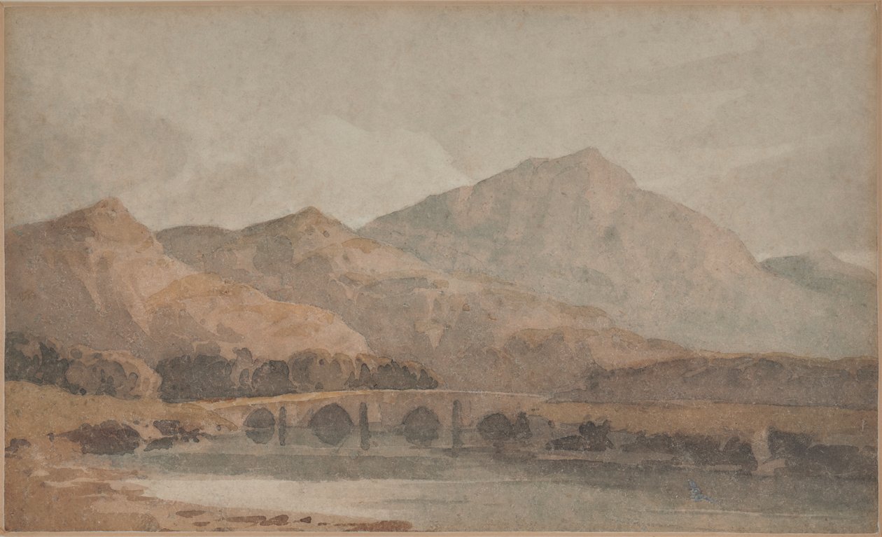 View in North Wales by David Cox
