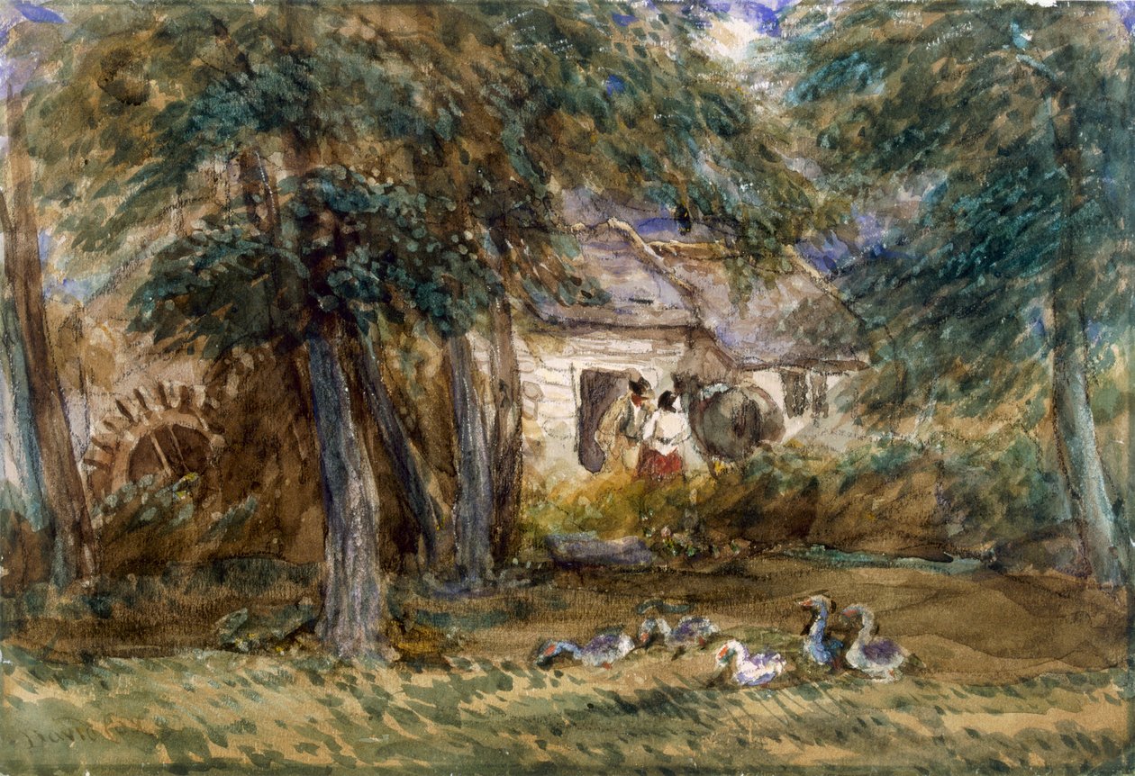Watermill by David Cox