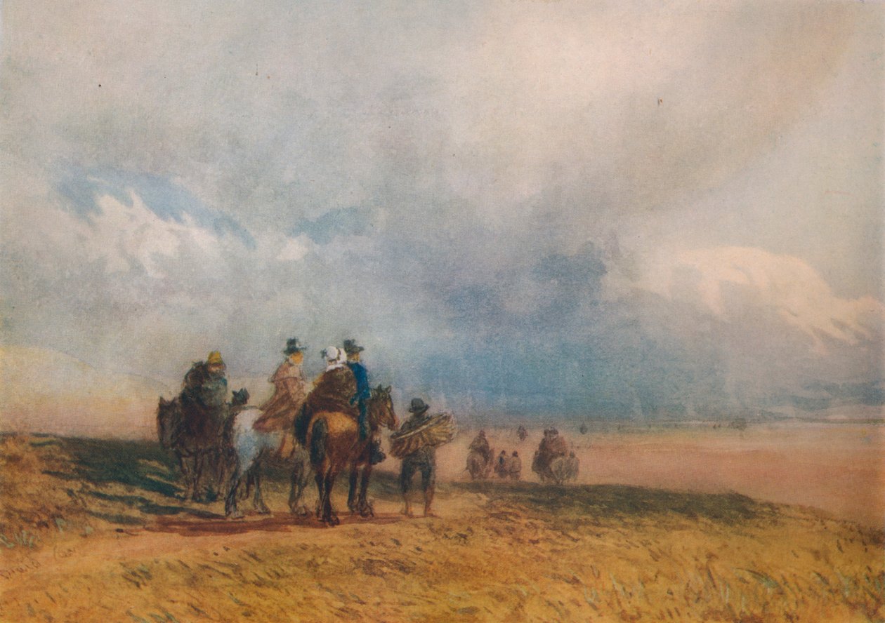 Crossing the Sands, Ulverston, c1834 by David Cox the elder