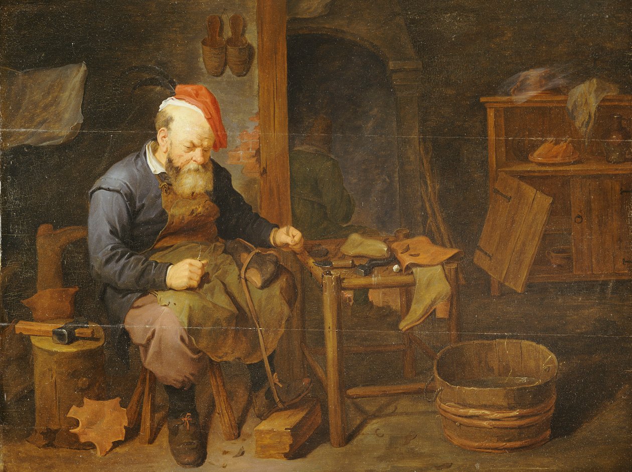 A Shoemaker by David III Ryckaert