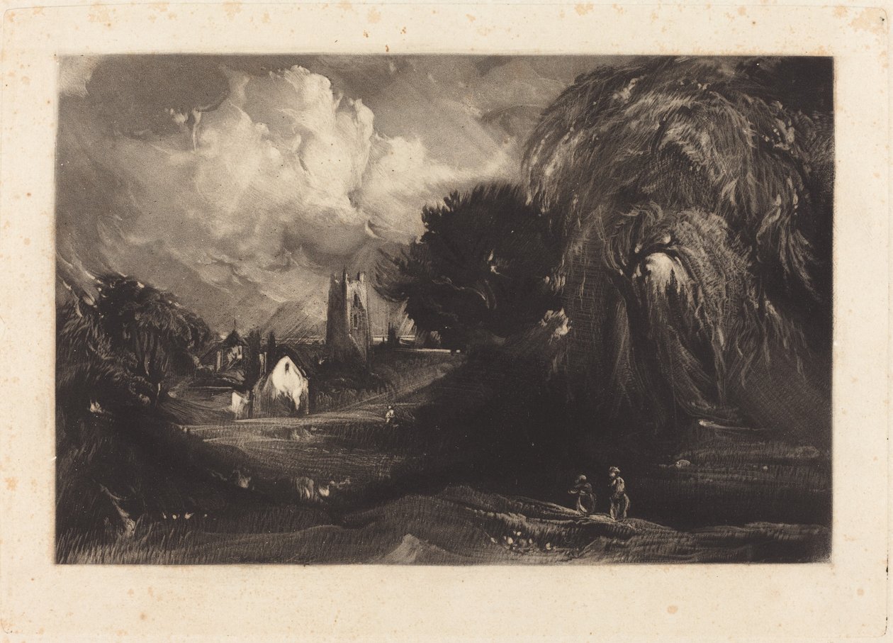 Stoke-by-Neyland by David Lucas after John Constable