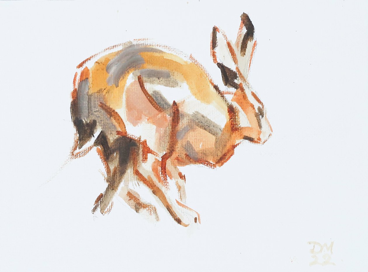 Hare (Running), 2022 by David Mayer