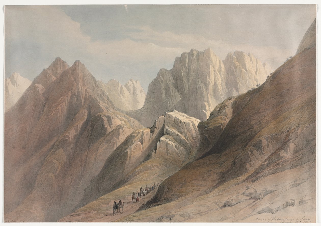 Ascent of the Lower Range of Sinai by David Roberts
