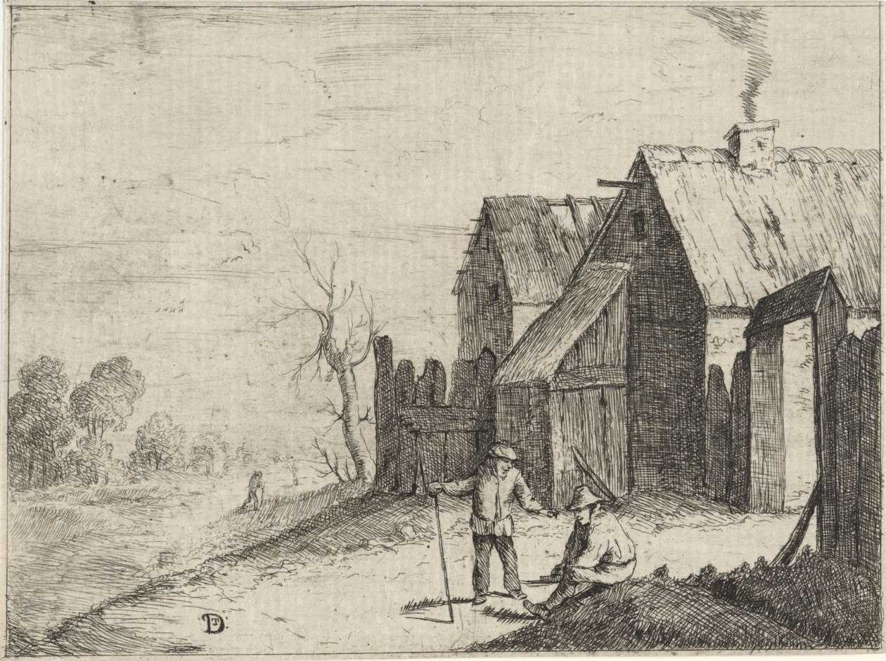 Two Farmers in Conversation by David Teniers (II)